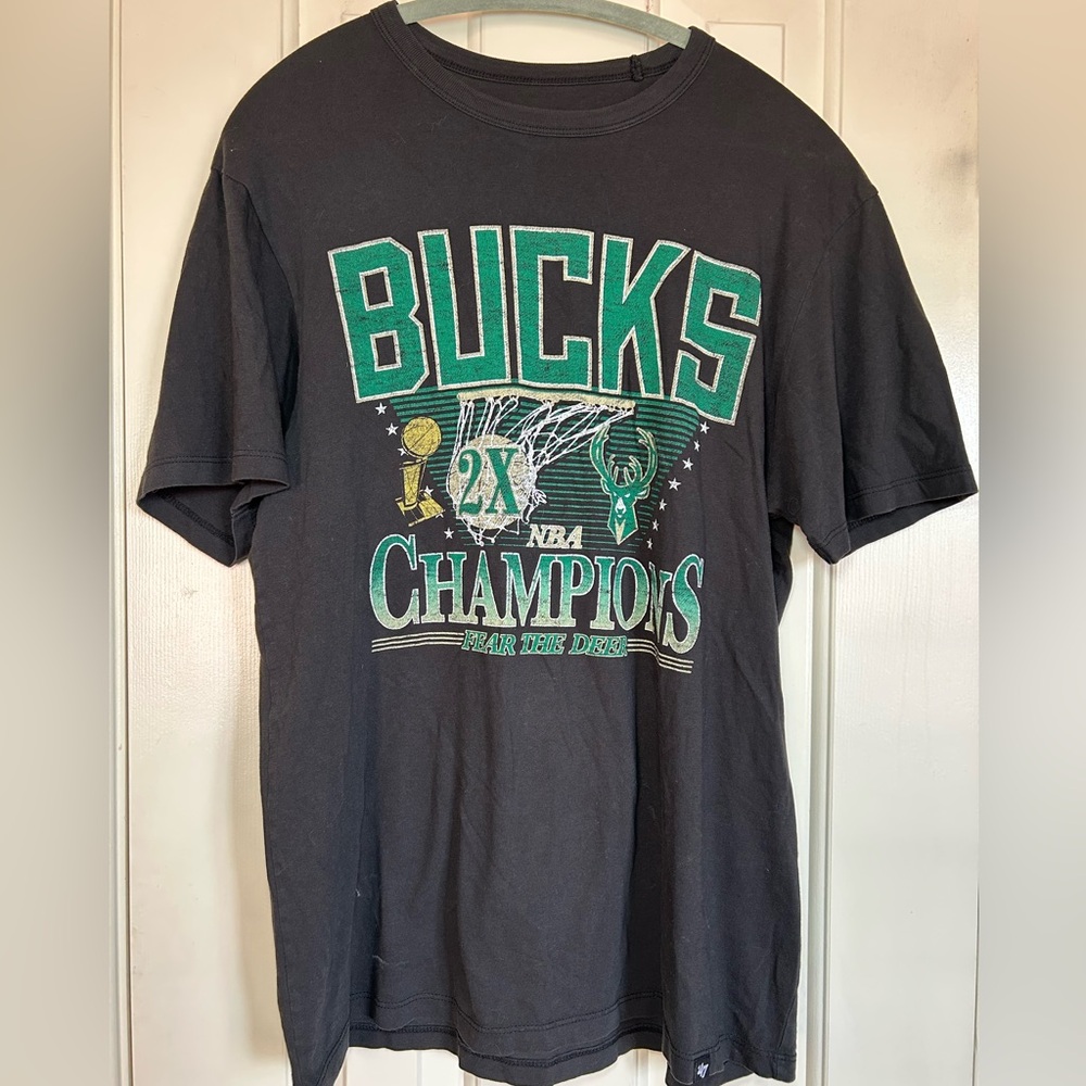 Fanatics Black Bucks 2021 Champions Short Sleeve Tee